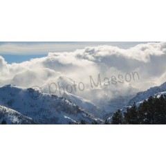 Tempête en montagne